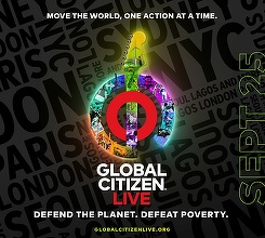 Global Citizen Live – Concerte gigant pentru planetă, sâmbătă, cu 70 de artişti care vor cânta în 15 oraşe