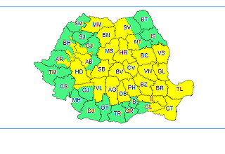 ANM – Instabilitate atmosferică în cea mai mare parte a ţării, inclusiv în Bucureşti şi pe Litoral – HARTA